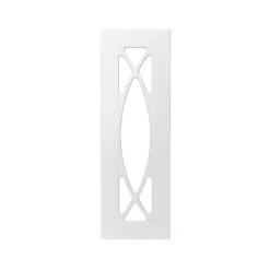 GoodHome Artemisia Matt White Classic Shaker Tall Glazed Cabinet Door (W)300mm (H)895mm (T)18mm