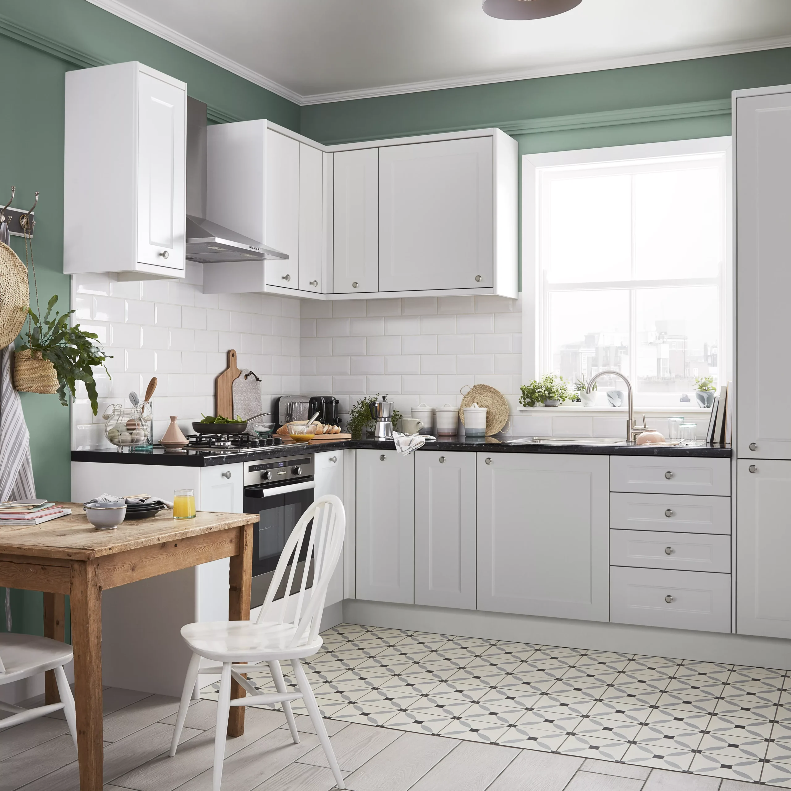 GoodHome Artemisia Matt White Classic Shaker Tall Larder Cabinet Door (W)600mm (H)1467mm (T)18mm 3 GoodHome Artemisia Matt White Classic Shaker Tall Larder Cabinet Door (W)600mm (H)1467mm (T)18mm - Image 3