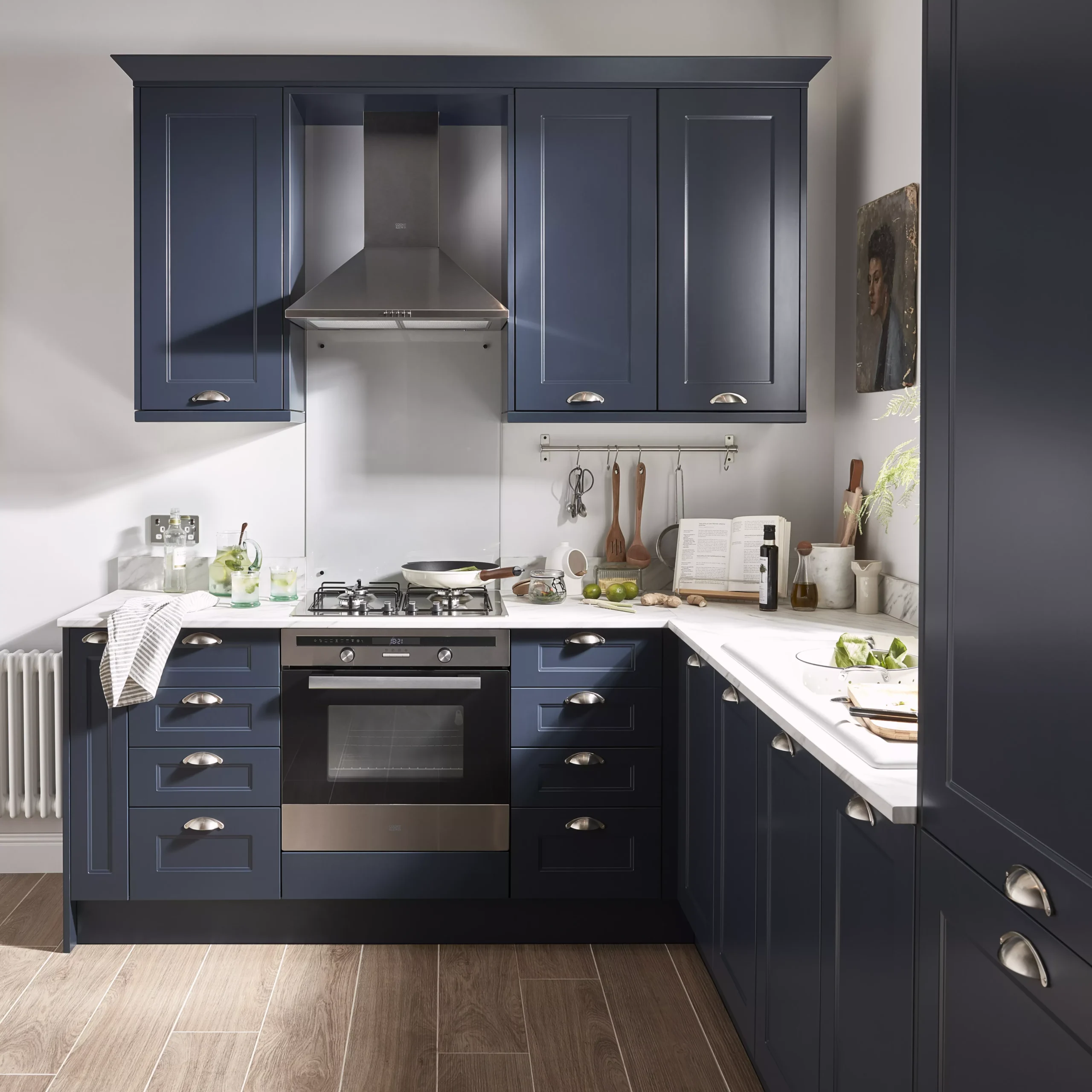 GoodHome Artemisia Midnight Blue Classic Shaker Highline Cabinet Door (W)400mm (H)715mm (T)18mm 3 GoodHome Artemisia Midnight Blue Classic Shaker Highline Cabinet Door (W)400mm (H)715mm (T)18mm - Image 3