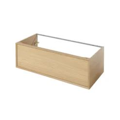 GoodHome Avela Matt Oak Effect Wall-mounted Vanity Unit & Basin Set (W)1000mm (H)790mm -Trade Point Store goodhome avela matt oak effect wall mounted vanity unit basin set w 1000mm h 790mm5059340625140 38c bq