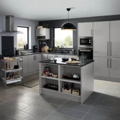 GoodHome Balsamita Matt Grey Slab 50:50 Larder Cabinet Door (W)600mm (H)1001mm (T)16mm 11 GoodHome Balsamita Matt Grey Slab 50:50 Larder Cabinet Door (W)600mm (H)1001mm (T)16mm -Trade Point Store goodhome balsamita matt grey slab 50 50 larder cabinet door w 600mm h 1001mm t 16mm3663602655572 51i