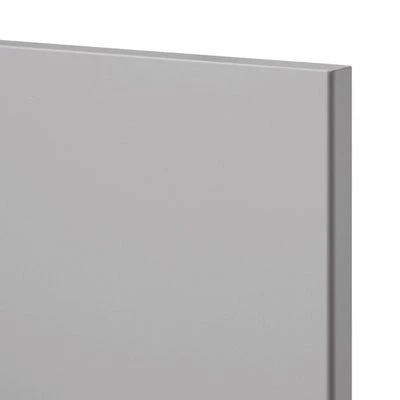 GoodHome Balsamita Matt Grey Slab 70:30 Larder/Fridge Freezer Cabinet Door (W)300mm (H)1467mm (T)16mm 2 GoodHome Balsamita Matt Grey Slab 70:30 Larder/Fridge Freezer Cabinet Door (W)300mm (H)1467mm (T)16mm - Image 2