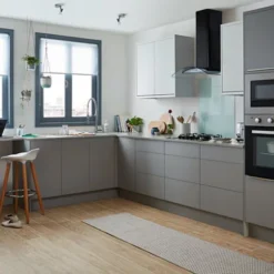 GoodHome Balsamita Matt Grey Slab 70:30 Larder/Fridge Freezer Cabinet Door (W)500mm (H)1467mm (T)16mm 11 GoodHome Balsamita Matt Grey Slab 70:30 Larder/Fridge Freezer Cabinet Door (W)500mm (H)1467mm (T)16mm -Trade Point Store goodhome balsamita matt grey slab 70 30 larder fridge freezer cabinet door w 500mm h 1467mm t 16mm3663602655572 52i