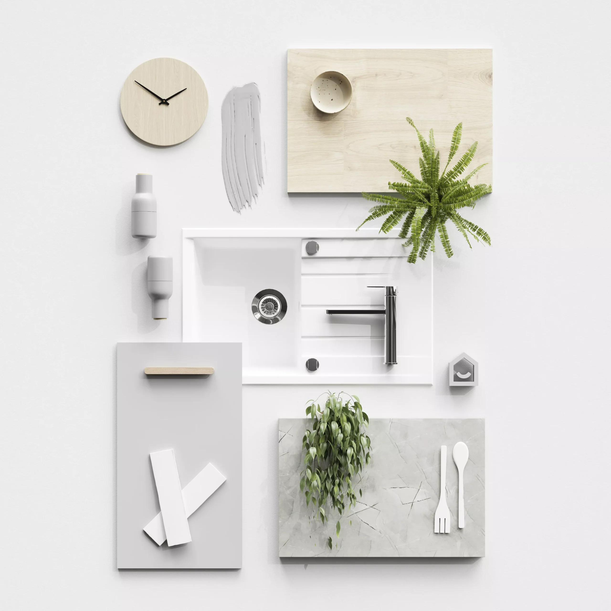 GoodHome Balsamita Matt Grey Slab 70:30 Larder/Fridge Freezer Cabinet Door (W)500mm (H)1467mm (T)16mm 9 GoodHome Balsamita Matt Grey Slab 70:30 Larder/Fridge Freezer Cabinet Door (W)500mm (H)1467mm (T)16mm - Image 9