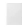 GoodHome Balsamita Matt White Slab Highline Cabinet Door (W)500mm (H)715mm (T)16mm