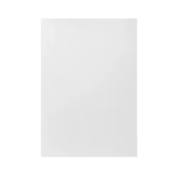 GoodHome Balsamita Matt White Slab Highline Cabinet Door (W)500mm (H)715mm (T)16mm