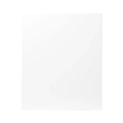 GoodHome Balsamita Matt White Slab Tall Appliance Cabinet Door (H)723mm (T)16mm