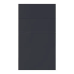 GoodHome Dorice / Stevia Matt Blue Slab Drawer Front (W)400mm, Pack Of 4