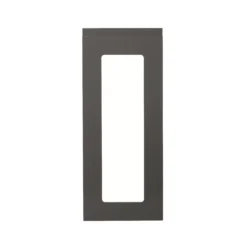 GoodHome Garcinia Gloss Anthracite Integrated Handle Glazed Cabinet Door (W)300mm (H)715mm (T)19mm