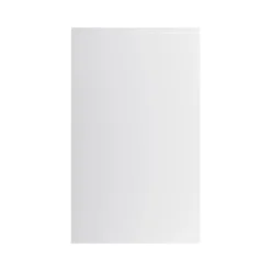 GoodHome Garcinia Gloss Light Grey Integrated Handle 50:50 Larder/Fridge Freezer Cabinet Door (W)600mm (H)1001mm (T)19mm