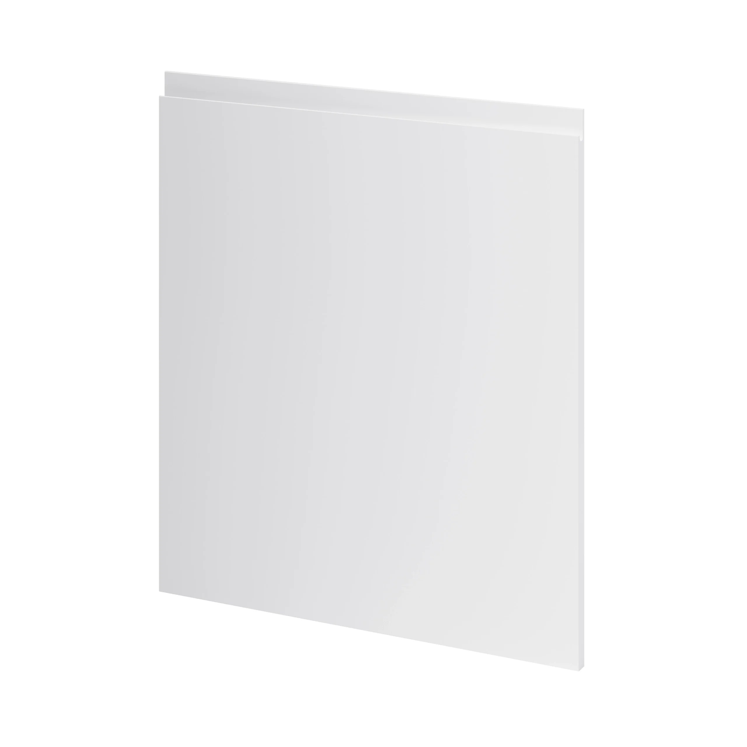 GoodHome Garcinia Gloss Light Grey Integrated Handle Appliance Cabinet Door (W)600mm (H)687mm (T)19mm 2 GoodHome Garcinia Gloss Light Grey Integrated Handle Appliance Cabinet Door (W)600mm (H)687mm (T)19mm - Image 2