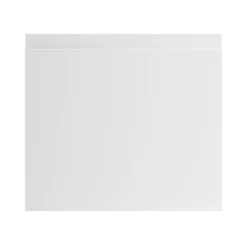 GoodHome Garcinia Gloss Light Grey Integrated Handle Drawer Front, Bridging Door & Bi Fold Door, (W)400mm (H)356mm (T)19mm