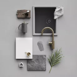 GoodHome Garcinia Gloss Light Grey Integrated Handle Highline Cabinet Door (W)600mm (H)715mm (T)19mm -Trade Point Store goodhome garcinia gloss light grey integrated handle highline cabinet door w 600mm h 715mm t 19mm5059340089171 06i