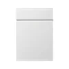 GoodHome Garcinia Gloss White Integrated Handle Drawerline Cabinet Door, (W)500mm (H)715mm (T)19mm