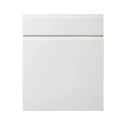 GoodHome Garcinia Gloss White Integrated Handle Drawerline Cabinet Door, (W)600mm (H)715mm (T)19mm