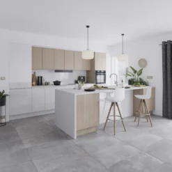 GoodHome Garcinia Gloss White Integrated Handle Drawerline Cabinet Door, (W)600mm (H)715mm (T)19mm -Trade Point Store goodhome garcinia gloss white integrated handle drawerline cabinet door w 600mm h 715mm t 19mm3663602651239 20i