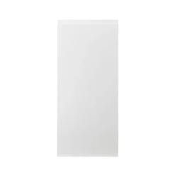 GoodHome Garcinia Gloss White Integrated Handle Tall Wall Cabinet Door (W)400mm (H)895mm (T)19mm