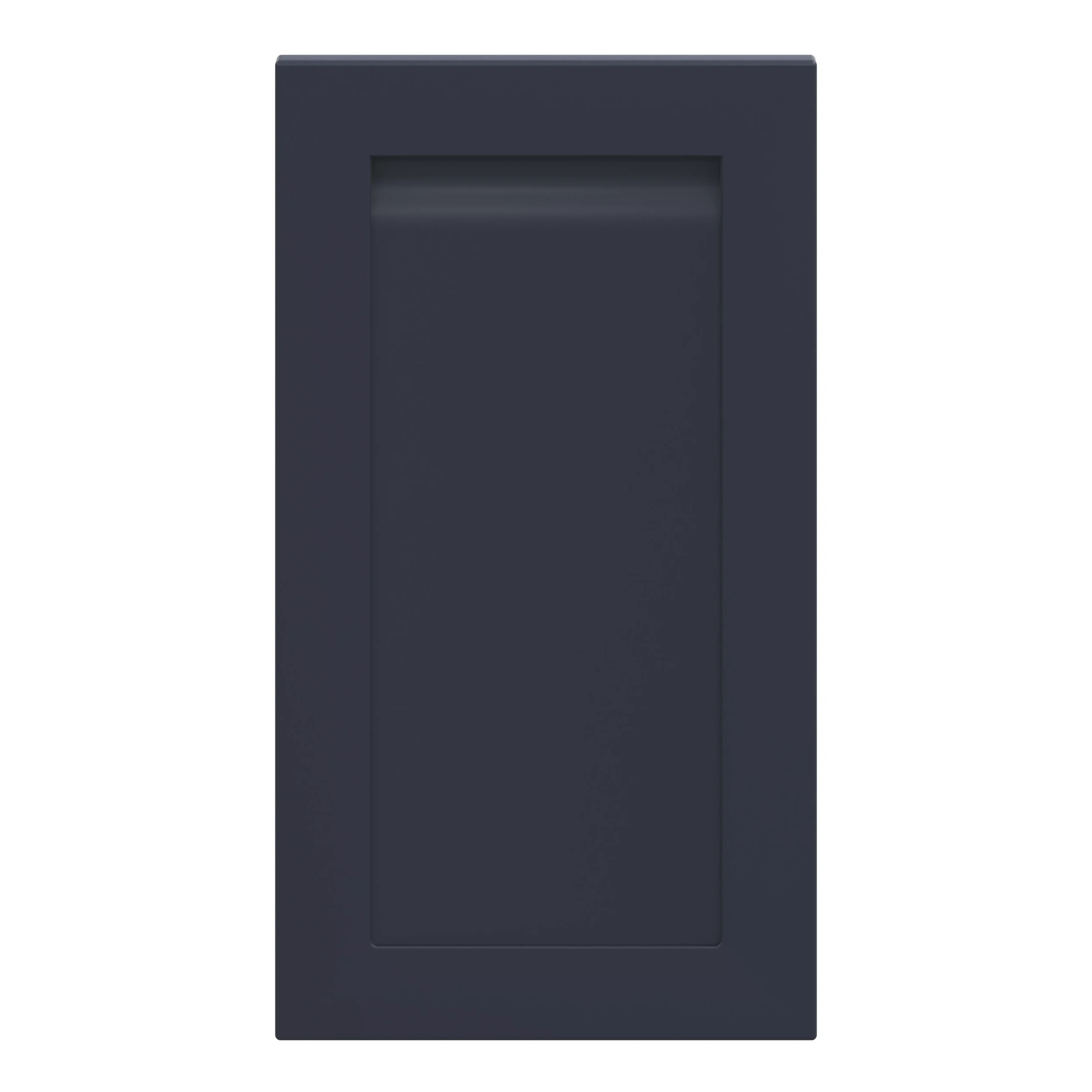 GoodHome Garcinia Matt Navy Blue Highline Cabinet Door (W)450mm (H)715mm (T)19mm 1 GoodHome Garcinia Matt Navy Blue Highline Cabinet Door (W)450mm (H)715mm (T)19mm
