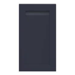 GoodHome Garcinia Matt Navy Blue Integrated Handle Shaker Highline Cabinet Door (W)400mm (H)715mm (T)20mm