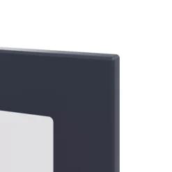 GoodHome Garcinia Matt Navy Blue Integrated Handle Shaker Tall Glazed Cabinet Door (W)500mm (H)895mm (T)20mm -Trade Point Store goodhome garcinia matt navy blue integrated handle shaker tall glazed cabinet door w 500mm h 895mm t 20mm5059340129105 36c