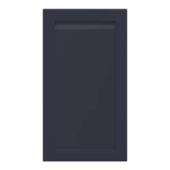 GoodHome Garcinia Matt Navy Blue Integrated Handle Shaker Tall Wall Cabinet Door (W)500mm (H)895mm (T)20mm
