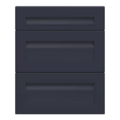 GoodHome Garcinia Matt Navy Blue Shaker Drawer Front (W)600mm, Pack Of 3