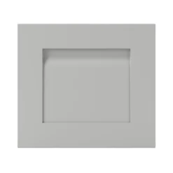 GoodHome Garcinia Matt Stone Integrated Handle Shaker Drawer Front, Bridging Door & Bi Fold Door, (W)400mm (H)356mm (T)20mm