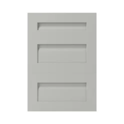 GoodHome Garcinia Matt Stone Integrated Handle Shaker Drawer Front (W)500mm, Pack Of 3