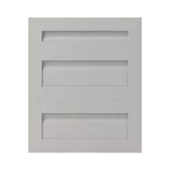 GoodHome Garcinia Matt Stone Integrated Handle Shaker Drawer Front (W)600mm, Pack Of 3
