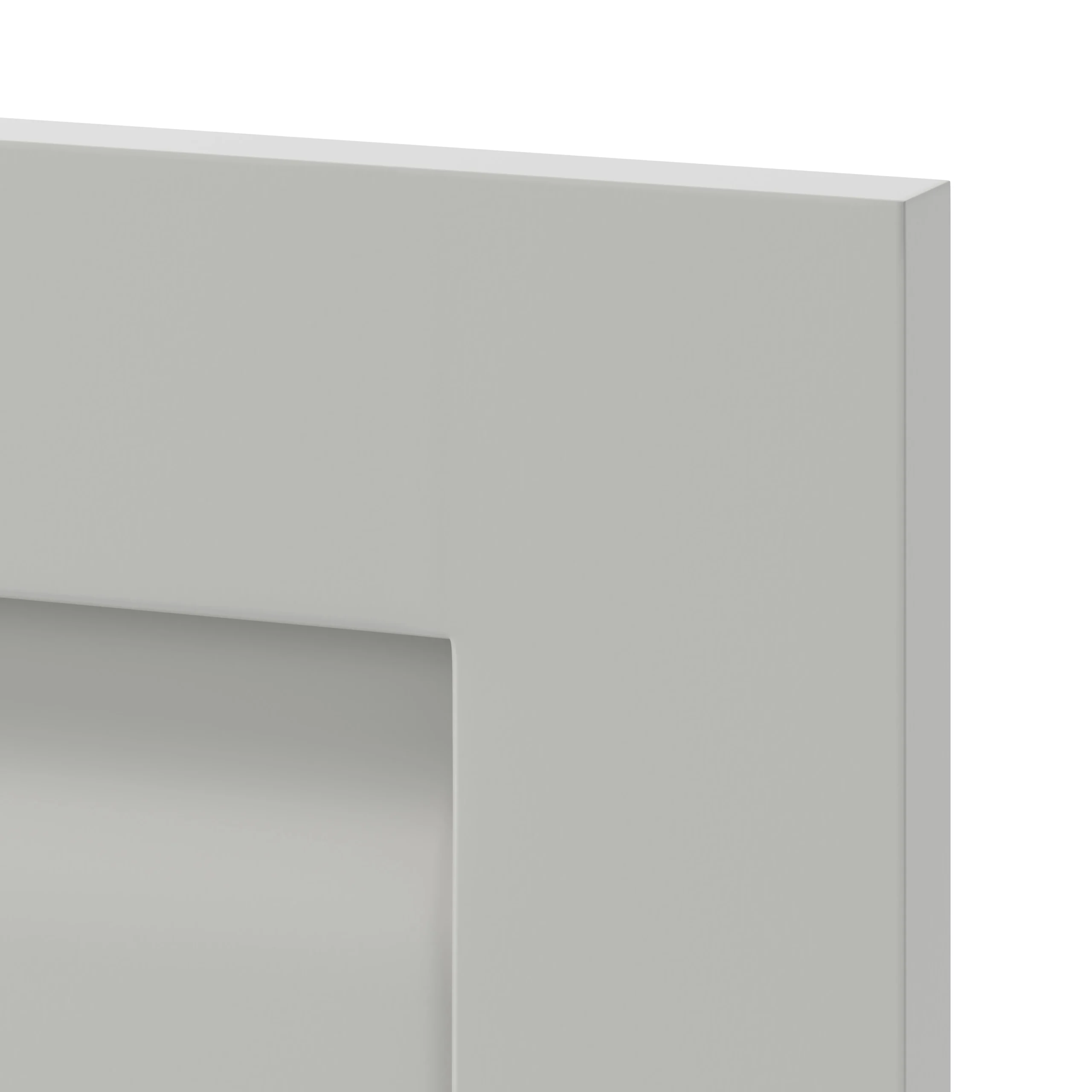 GoodHome Garcinia Matt Stone Integrated Handle Shaker Highline Cabinet Door (W)450mm (H)715mm (T)20mm 2 GoodHome Garcinia Matt Stone Integrated Handle Shaker Highline Cabinet Door (W)450mm (H)715mm (T)20mm - Image 2