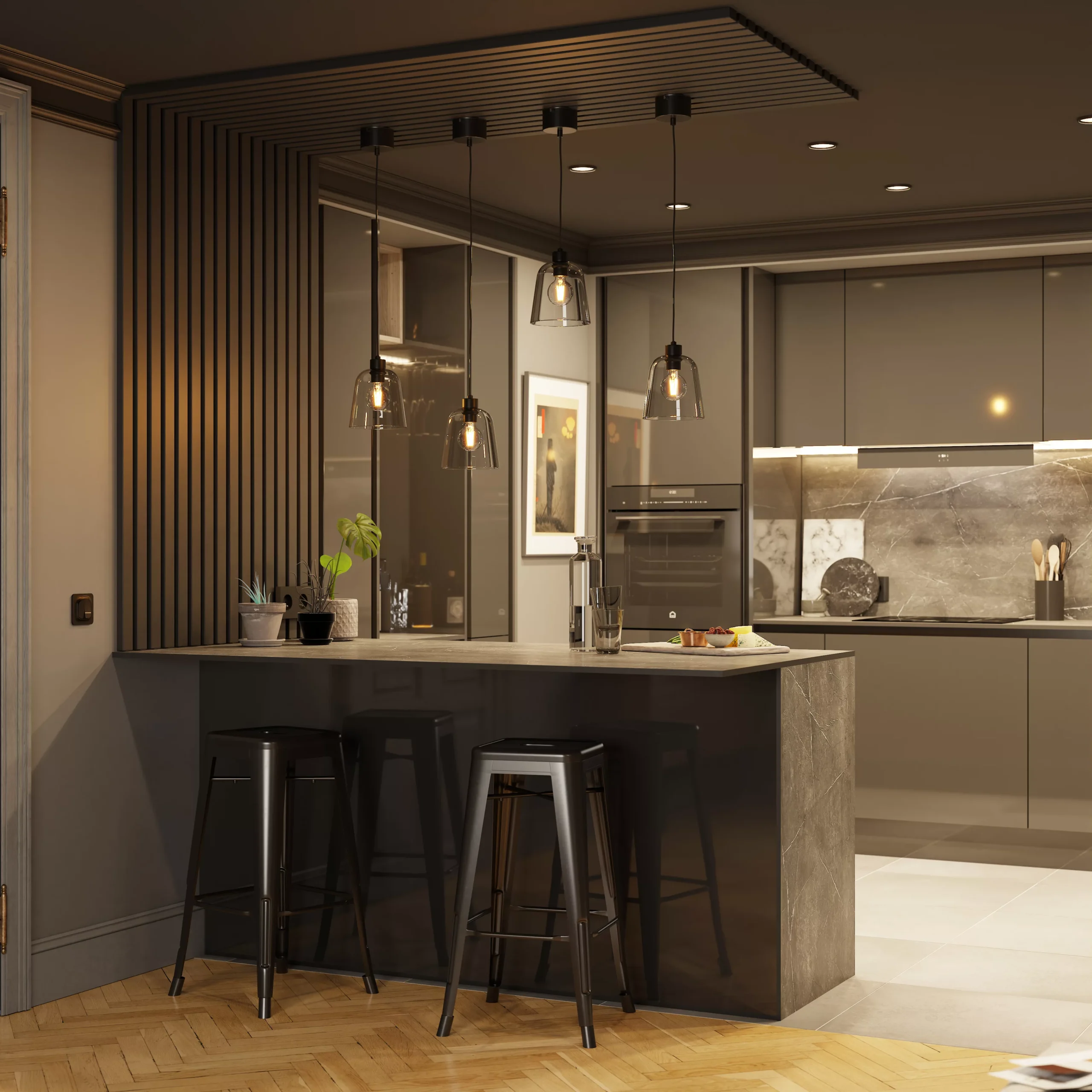 GoodHome Grey Marble Effect Paper & Resin Back Panel, (H)600mm (W)2000mm (T)3mm 4 GoodHome Grey Marble Effect Paper & Resin Back Panel, (H)600mm (W)2000mm (T)3mm - Image 4