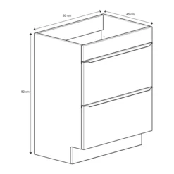 GoodHome Imandra Gloss Anthracite Bathroom Cabinet (H)82cm (W)60cm -Trade Point Store goodhome imandra gloss anthracite bathroom cabinet h 82cm w 60cm5059340018812 01t