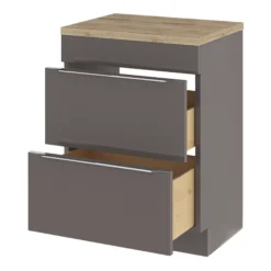 GoodHome Imandra Gloss Anthracite Bathroom Cabinet (H)82cm (W)60cm -Trade Point Store goodhome imandra gloss anthracite bathroom cabinet h 82cm w 60cm5059340018812 23c