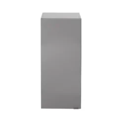 GoodHome Imandra Gloss Anthracite Wall-mounted Bathroom Cabinet (W)400mm (H)900mm