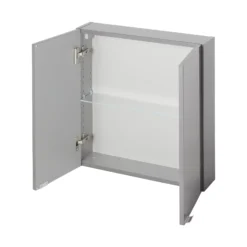 GoodHome Imandra Gloss Anthracite Wall-mounted Bathroom Cabinet (W)600mm (H)600mm -Trade Point Store goodhome imandra gloss anthracite wall mounted bathroom cabinet w 600mm h 600mm5059340018904 21c BQ