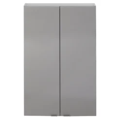 GoodHome Imandra Gloss Anthracite Wall-mounted Bathroom Cabinet (W)600mm (H)900mm -Trade Point Store goodhome imandra gloss anthracite wall mounted bathroom cabinet w 600mm h 900mm5059340018867 02c BQ
