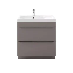 GoodHome Imandra Gloss Anthracite Wall-mounted Vanity Unit & Basin Set (W)804mm (H)944mm -Trade Point Store goodhome imandra gloss anthracite wall mounted vanity unit basin set w 804mm h 944mm5059340625294 38c bq