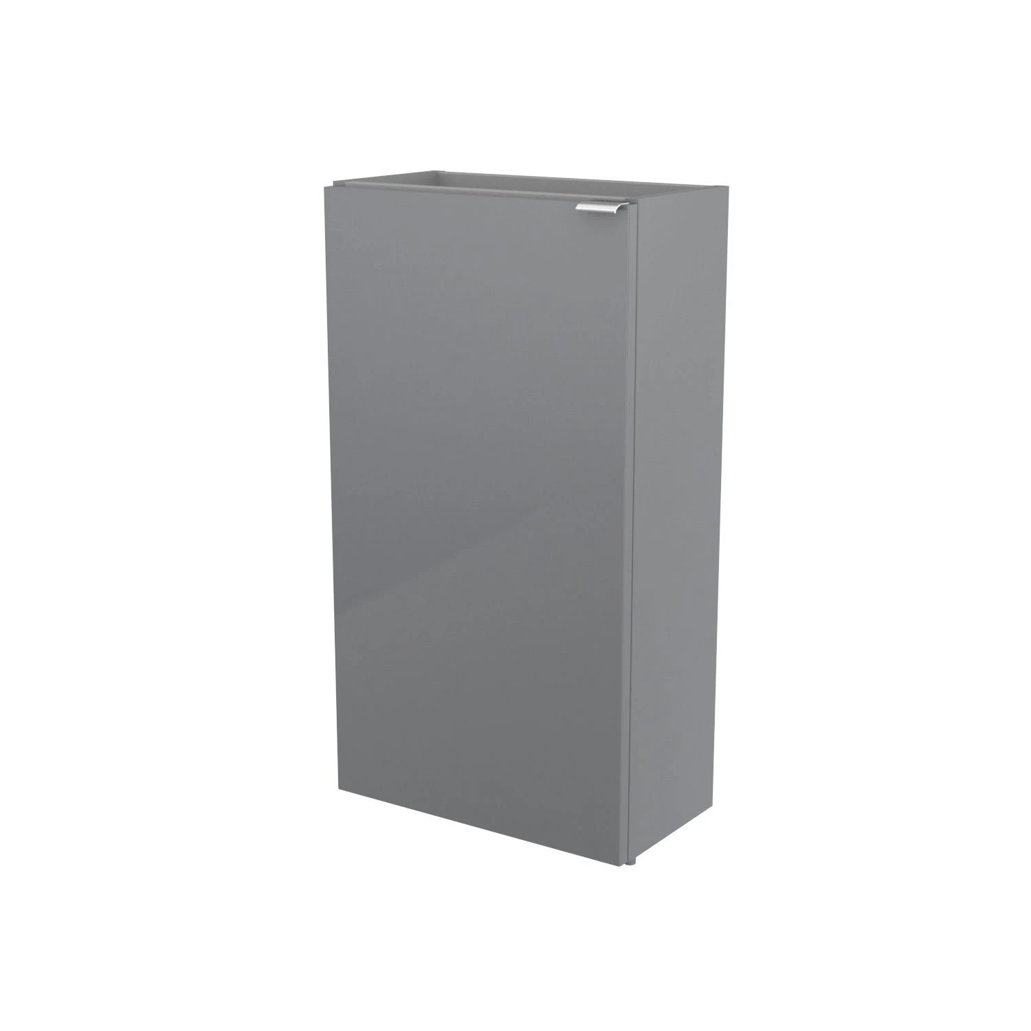 GoodHome Imandra Gloss Grey 1 Door Freestanding Bathroom Basin Cloakroom Unit (W)440mm (H)790mm 1 GoodHome Imandra Gloss Grey 1 Door Freestanding Bathroom Basin Cloakroom Unit (W)440mm (H)790mm