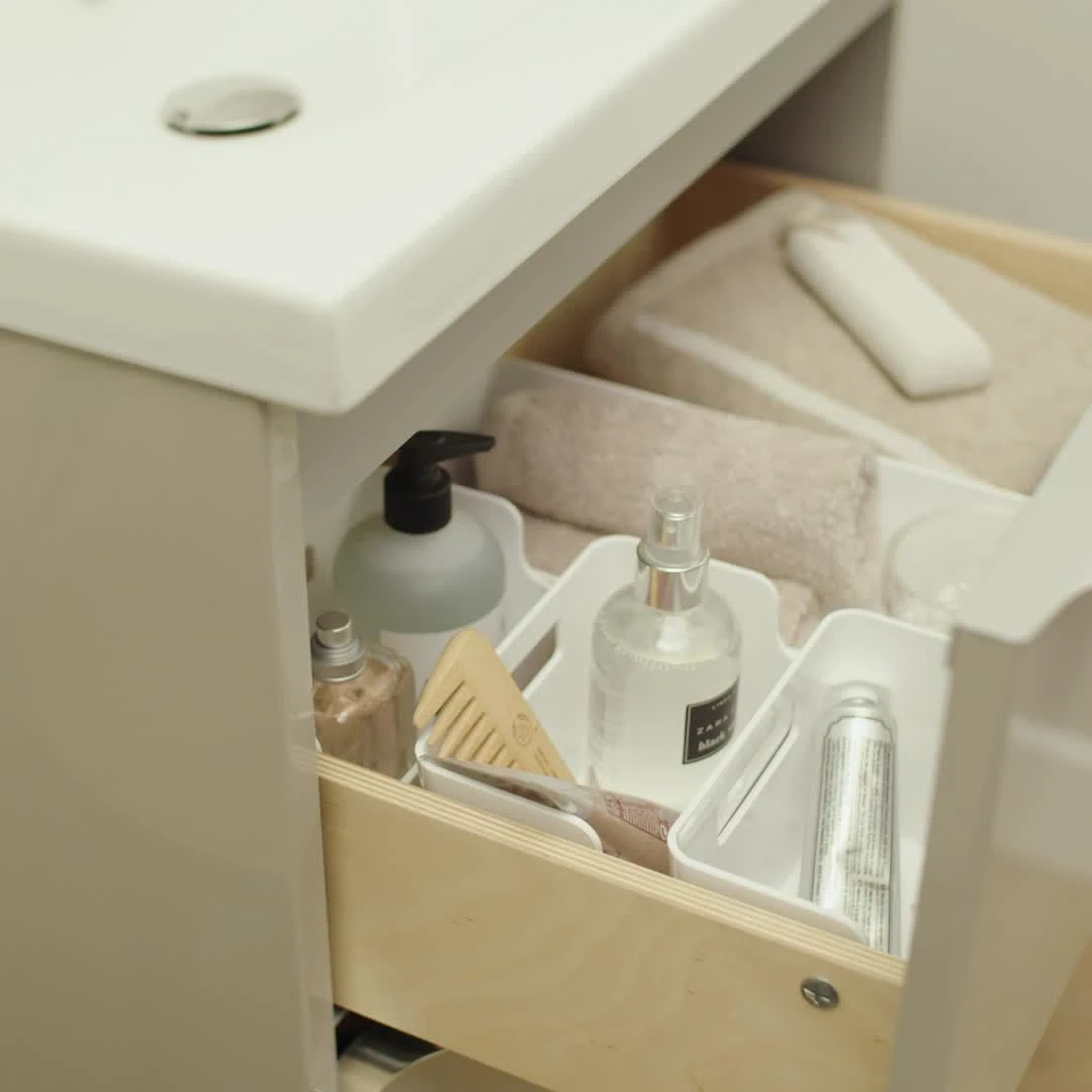 GoodHome Imandra Gloss Grey Bathroom Cabinet (H)82cm (W)60cm 2 GoodHome Imandra Gloss Grey Bathroom Cabinet (H)82cm (W)60cm - Image 2