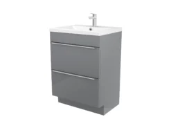 GoodHome Imandra Gloss Grey Bathroom Cabinet (H)82cm (W)60cm 24 GoodHome Imandra Gloss Grey Bathroom Cabinet (H)82cm (W)60cm -Trade Point Store goodhome imandra gloss grey bathroom cabinet h 82cm w 60cm3663602932956 22c