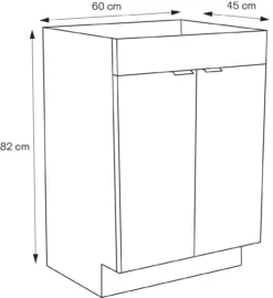 GoodHome Imandra Gloss Grey Double Bathroom Cabinet (H)82cm (W)60cm 8 GoodHome Imandra Gloss Grey Double Bathroom Cabinet (H)82cm (W)60cm -Trade Point Store goodhome imandra gloss grey double bathroom cabinet h 82cm w 60cm5059340394169 01t