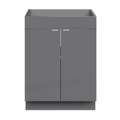GoodHome Imandra Gloss Grey Double Bathroom Cabinet (H)82cm (W)60cm 7 GoodHome Imandra Gloss Grey Double Bathroom Cabinet (H)82cm (W)60cm -Trade Point Store goodhome imandra gloss grey double bathroom cabinet h 82cm w 60cm5059340394176 02c