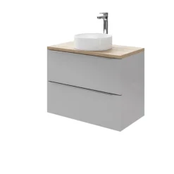 GoodHome Imandra Gloss Grey Wall-mounted Vanity & Basin Vanity & Basin Cabinet (W)800mm (H)600mm -Trade Point Store goodhome imandra gloss grey wall mounted vanity basin vanity basin cabinet w 800mm h 600mm3663602932833 42c