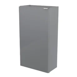 GoodHome Imandra Gloss Grey & White Freestanding Vanity Unit & Basin Set (H)790mm -Trade Point Store goodhome imandra gloss grey white freestanding vanity unit basin set h 790mm3663602298038 22c bq