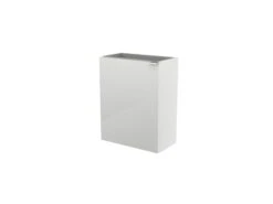 GoodHome Imandra Gloss White 1 Door Wall-mounted Bathroom Basin Cloakroom Unit (W)440mm (H)550mm