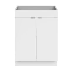 GoodHome Imandra Gloss White Double Bathroom Cabinet (H)82cm (W)60cm -Trade Point Store goodhome imandra gloss white double bathroom cabinet h 82cm w 60cm5059340394169 02c