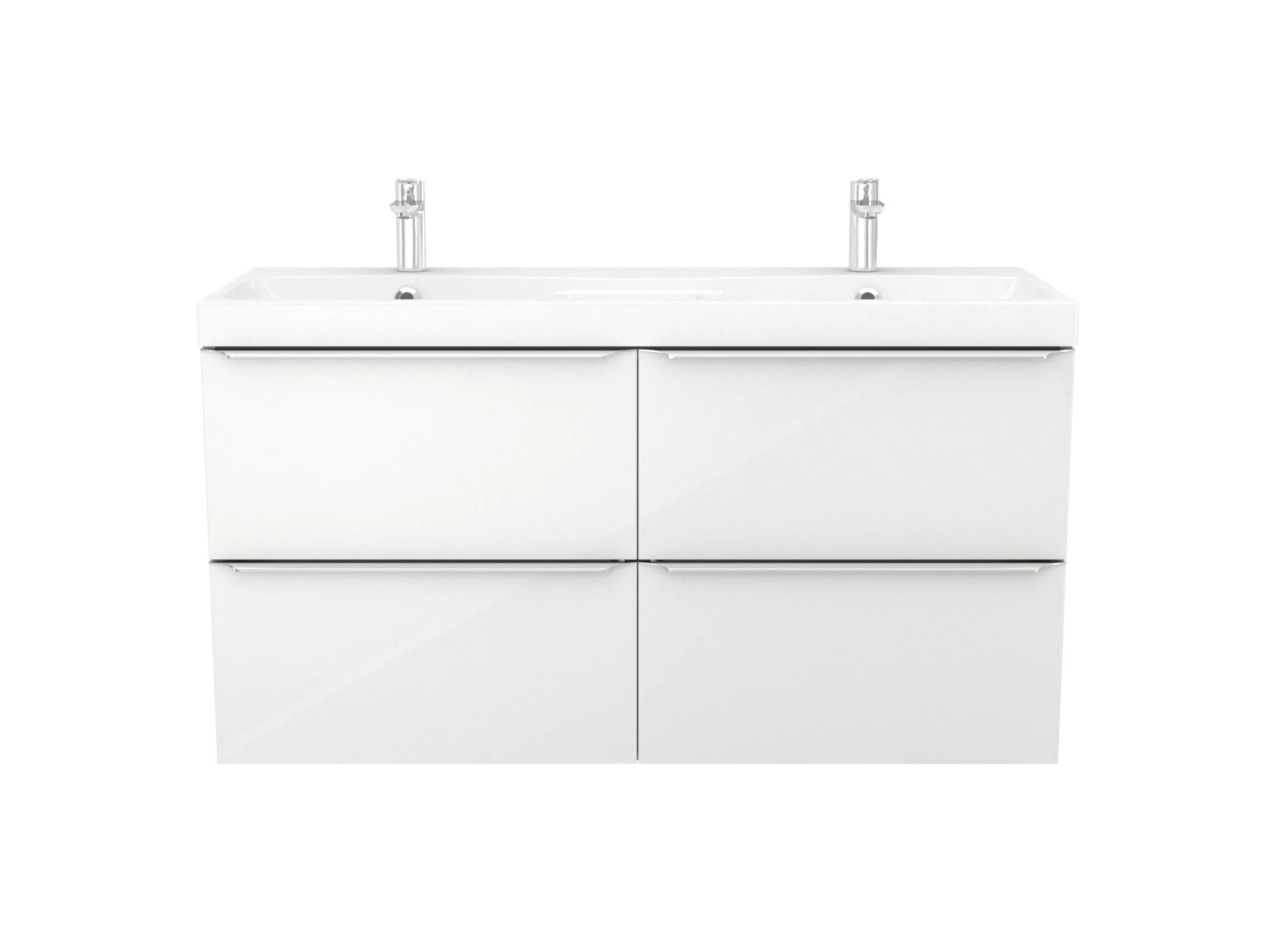 GoodHome Imandra Gloss White Vanity & Basin Cabinet (W)1200mm (H)600mm 3 GoodHome Imandra Gloss White Vanity & Basin Cabinet (W)1200mm (H)600mm - Image 3