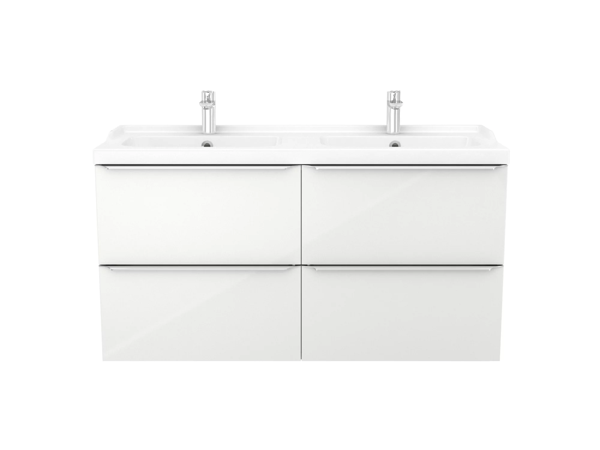 GoodHome Imandra Gloss White Vanity & Basin Cabinet (W)1200mm (H)600mm 5 GoodHome Imandra Gloss White Vanity & Basin Cabinet (W)1200mm (H)600mm - Image 5