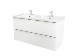 GoodHome Imandra Gloss White Vanity & Basin Cabinet (W)1200mm (H)600mm 28 GoodHome Imandra Gloss White Vanity & Basin Cabinet (W)1200mm (H)600mm -Trade Point Store goodhome imandra gloss white vanity basin cabinet w 1200mm h 600mm3663602932901 24c