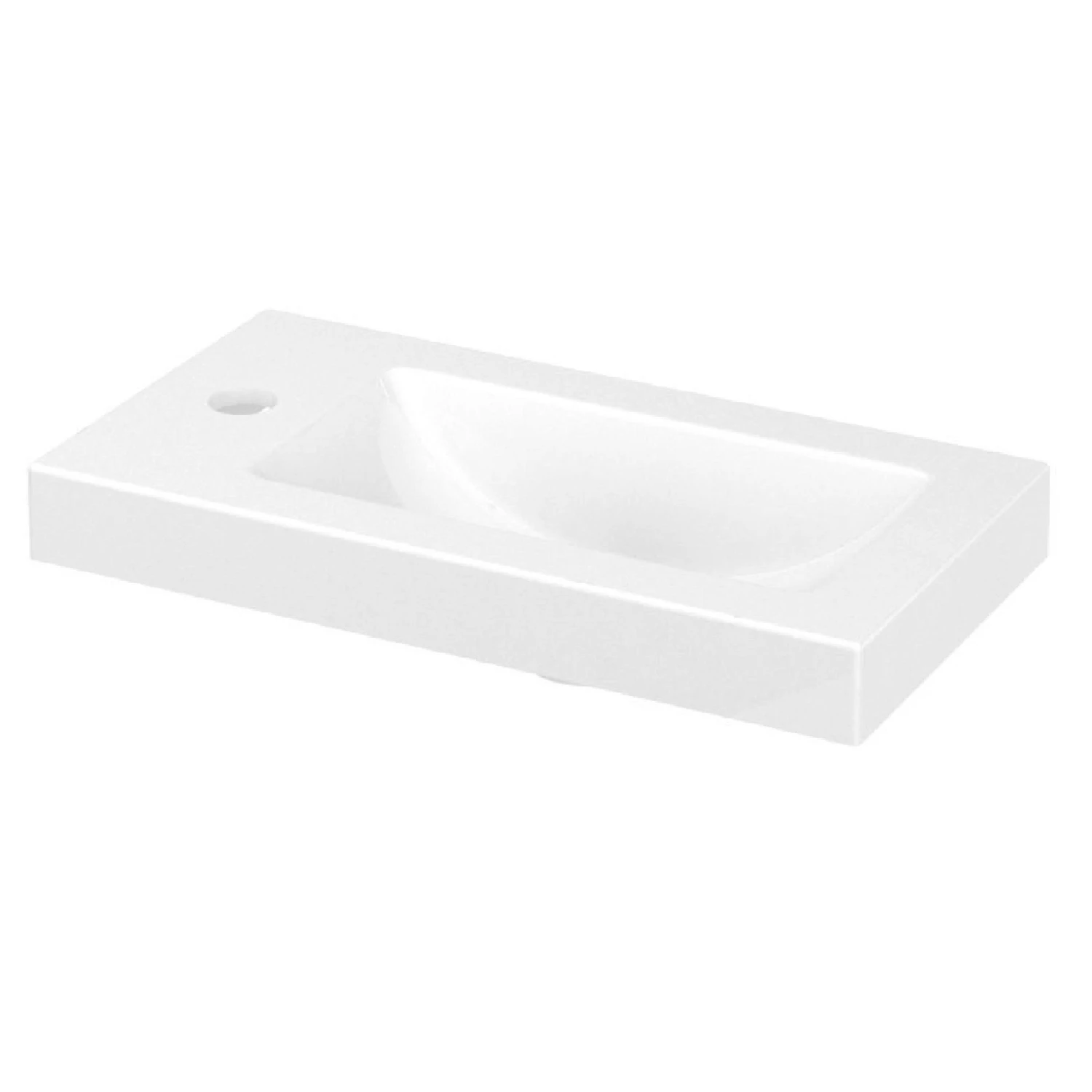 GoodHome Imandra Gloss White Vanity Unit & Basin Set (H)550mm 2 GoodHome Imandra Gloss White Vanity Unit & Basin Set (H)550mm - Image 2